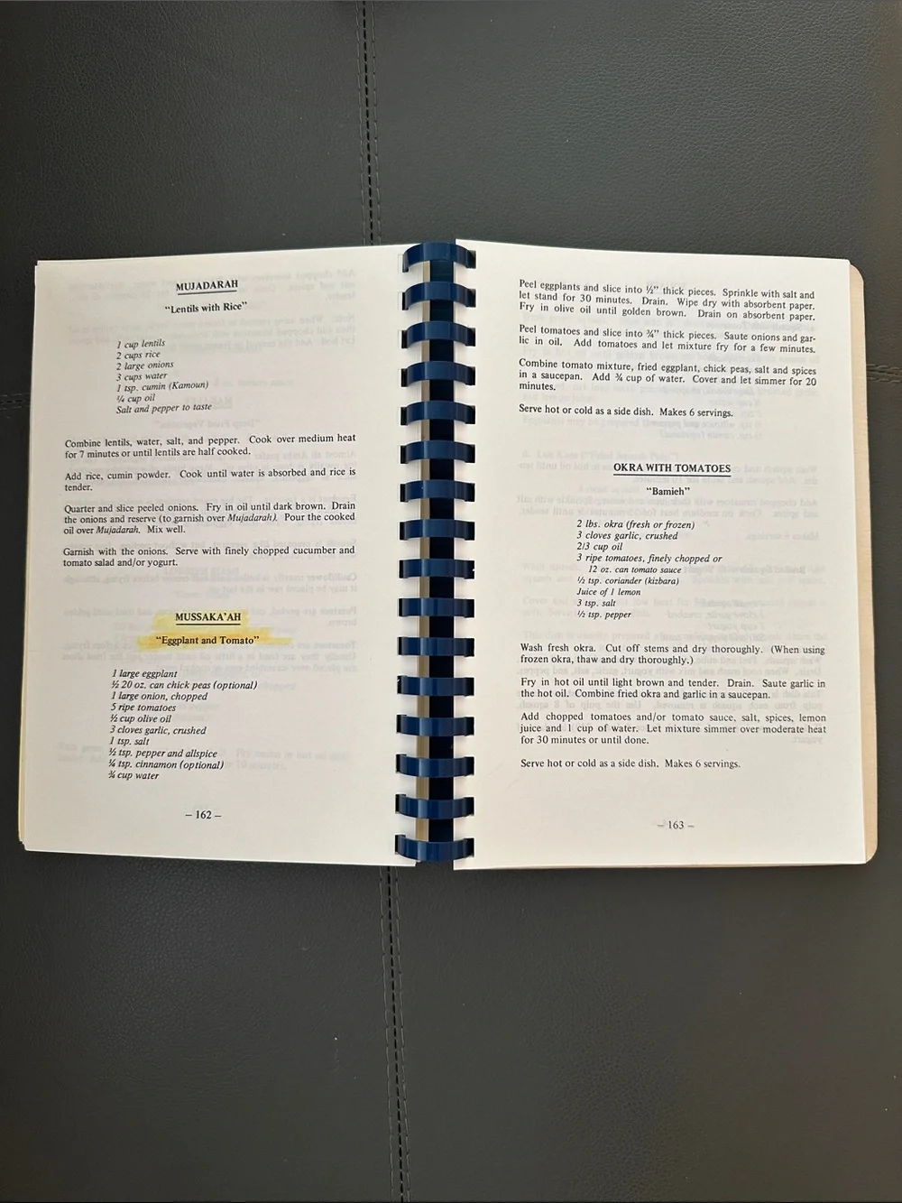 Middle East Cookbook — Yellow Cover